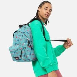 Eastpak Padded Pak'r Rugzak Nostalgia Aqua -Eastpak ek000620 9a5 alt004 uc216814 mhigh