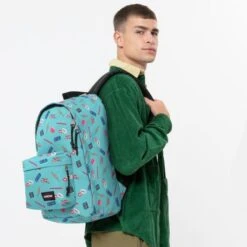 Eastpak Out Of Office Rugzak Nostalgia Aqua -Eastpak ek000767 9a5 alt004 uc216999 mhigh